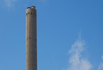 Close up de chimenea industrial