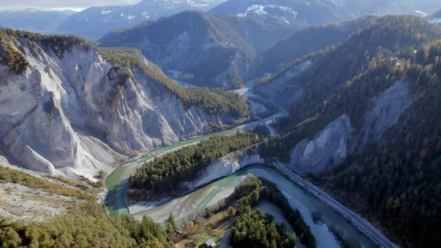 Ruinaulta The Grand Canyon of Switzerland Seen From the Air