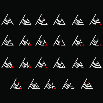 LPA to LPZ letter logo creative design, Multiple triple letter logo design