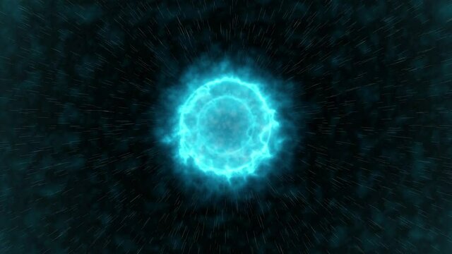 Animation of a big bang in the universe. The birth of stars and galaxies. Abstract space backgrund, 3D render.