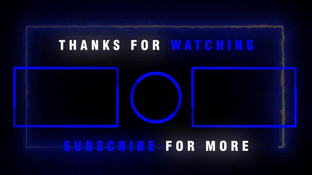 Youtube End Screen Blue Color