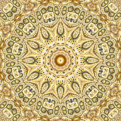 3d effect - abstract mandala style pattern 