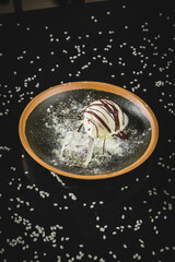 Perfect Sushi Japanese Asian Seafood Food Dish Drink Cocktail Dessert Menu Gourmet Restaurant Chef on Dark Background