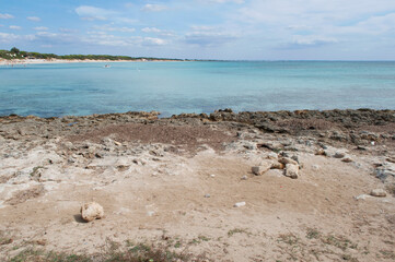 Beautiful Punta Prosciutto Seascape. Lecce, Italy