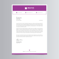 Clean and Corporate Letterhead Template Design