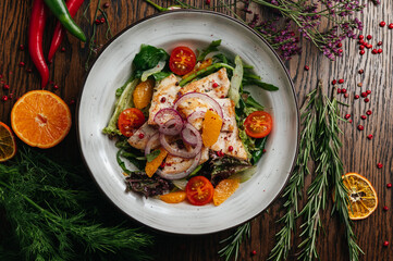 fresh vegetable salad