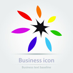Originally created colorful vector business logo