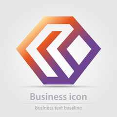 Originally designed  color business icon