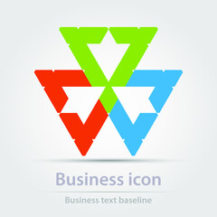 Originally created colorful vector business logo