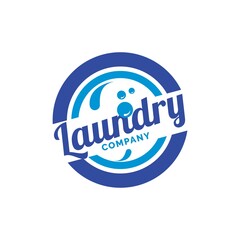 Laundry logo design inspiration vector template Wear wash service symbol illustration