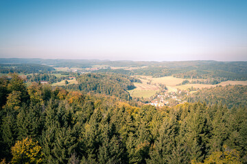 Obraz premium Indian Summer auf der Schwäbischen Alb