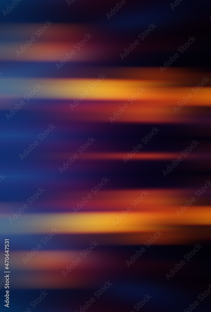 Wall mural bright abstract blurred background with bokeh. blurred lights, neon glowing lines on a dark backgrou