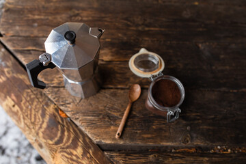 Espresso coffee preparation
