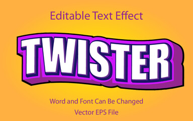 white text effect illustrator Twister