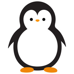 penguin vector illustration, penguin cartoon vector art
