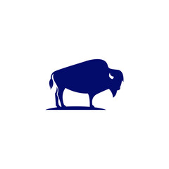 Illustration vector graphic template of buffalo logo