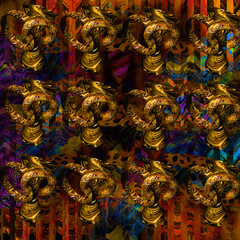 Fototapeta premium golden buddha statue