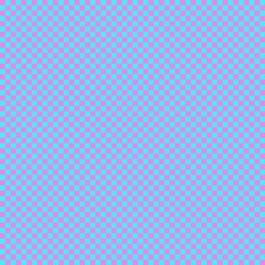 Checkerboard with very small squares. Cyan and Violet colors of checkerboard. Chessboard, checkerboard texture. Squares pattern. Background.