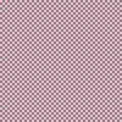 Checkerboard with very small squares. Grey and Pink colors of checkerboard. Chessboard, checkerboard texture. Squares pattern. Background.