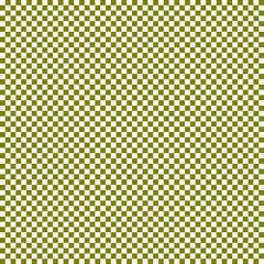 Checkerboard with very small squares. Olive and White colors of checkerboard. Chessboard, checkerboard texture. Squares pattern. Background.