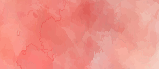 orange watercolor digital art painted paper texture background vector illustration. Orange watercolour painting soft textured on wet white paper background, Abstract orange watercolor illustration.