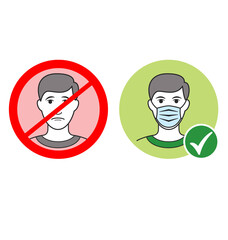 covid facemask required signs