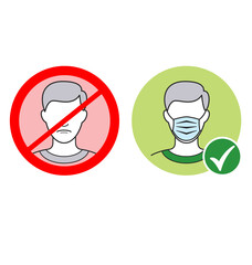 covid facemask required signs
