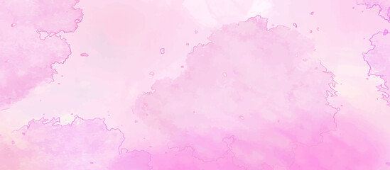 Blush pink watercolor fluid painting vector design card. Dye splash style. Alcohol ink. Isolated and editable. Pink watercolor illustration on white paper texture. soft coral pink watercolor vector. 