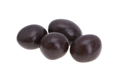 peanuts in colored glaze isolated