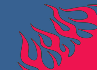 Naklejka premium Abstract background with fire pattern