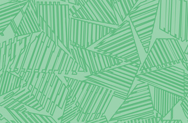 Minimalist green background with abstract stripe pattern
