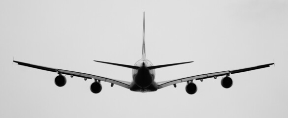 Aircraft silhouette - obrazy, fototapety, plakaty