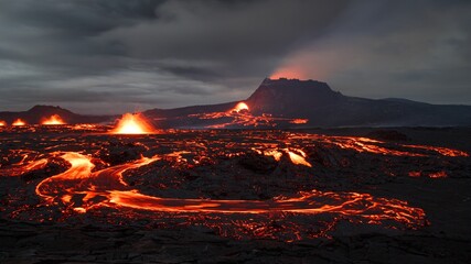 Volcanic field Fagradalsfjall