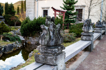 Architecture elements of old castle