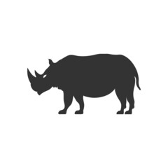 rhinoceros icon design template vector isolated illustration