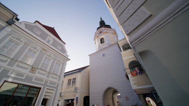 Beautiful shot of the Steiner Tor in Krems an der Donau Old Town, Austria