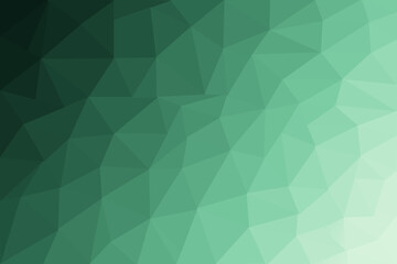 Low poly gradient green to white abstract background