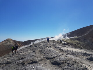 hicking on Vulcano 