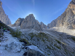 Beautiful area of Val Gardena in the Dolomites, Italy. 