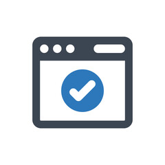 Browser check page icon