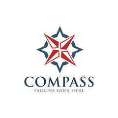 compass adventure logo icon vector template.