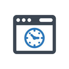 Browser time page icon