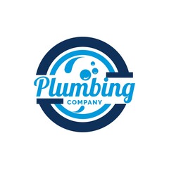 Plumbing logo design inspiration vector template