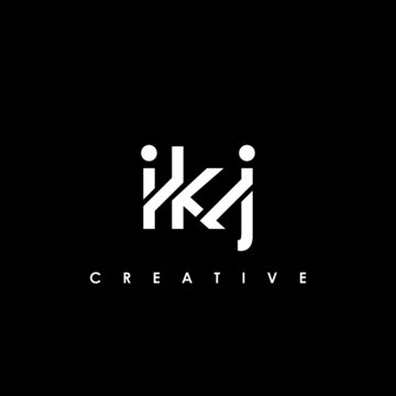 IKJ Letter Initial Logo Design Template Vector Illustration