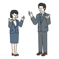 会話するビジネスパーソン