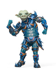 little alien warrior got the power