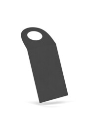 Blank bottle neck hanger mockup