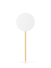 Blank decorative toothpick topper for cake and other food
