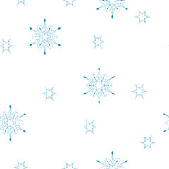 Cute Scandinavian Winter hand drawn seamless patterns set for your decoration