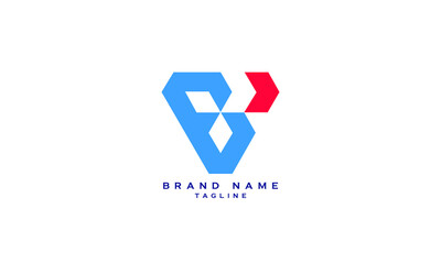 BV, VB, EV, VE, BA, AB, EA, AE, Abstract initial monogram letter alphabet logo design